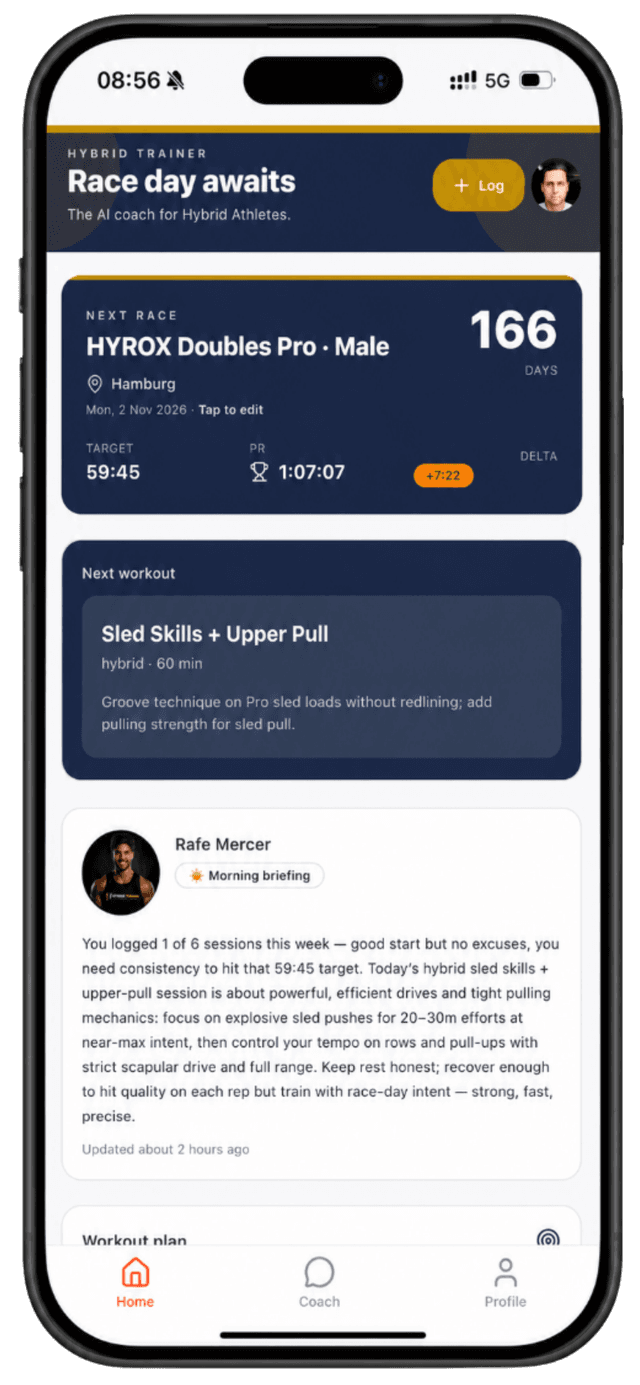 Hybrid Trainer — daily AI briefing and readiness score